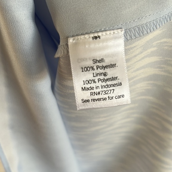 NINE WEST BLU/WHITE TANK BLOUSE - Picture 5 of 5